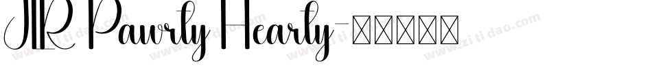 JLR Pawrty Hearty字体转换